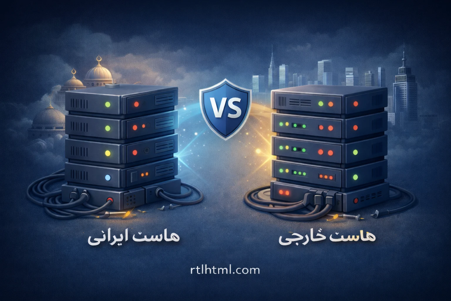 عکس هاست خارجی و ایرانی برای وبلاگ کندی سرعت سایت